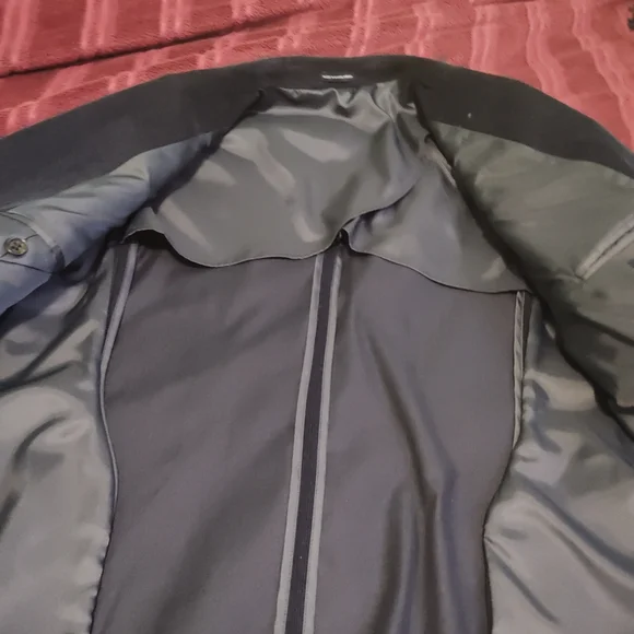 Stafford Classic Corduroy Navy Blazer - Picture 13 of 16